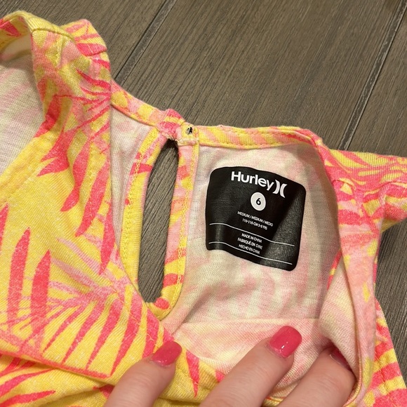 HURLEY Tropical Pink and Yellow Kids Romper - Picture 5 of 6